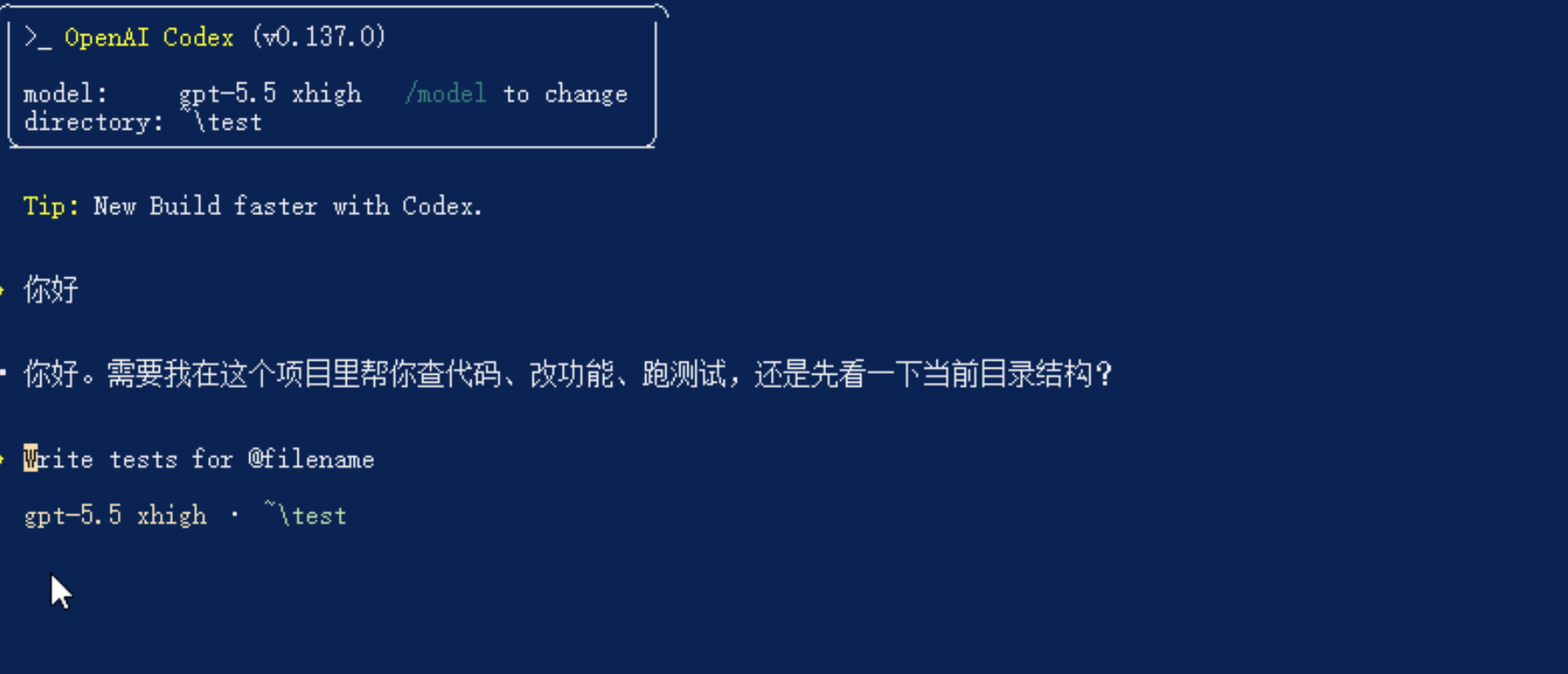 在 PowerShell 中运行 codex